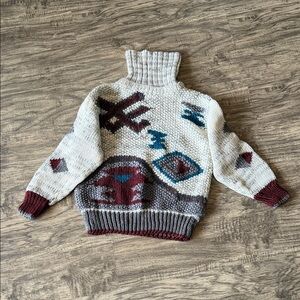 Hand-knit Lauren Hansen southwestern sweater - S